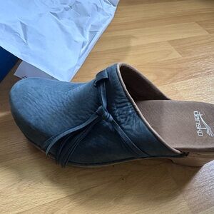 Dansko Navy Nubuck Slip-On Shoes-Used Once